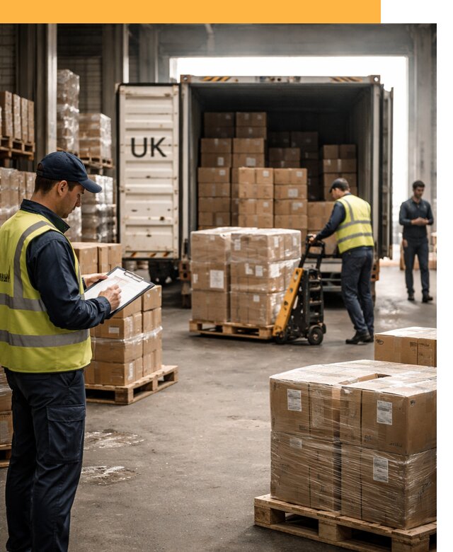 Доставка грузов из Великобритании с таможенным оформлением от 13034