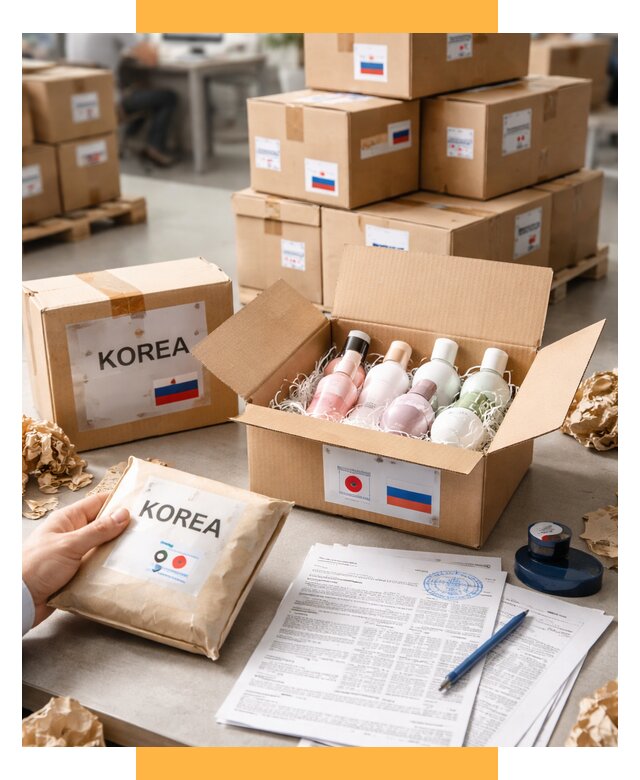 Доставка косметики из Кореи от 8863 р. под ключ | СетСервис-Нрт