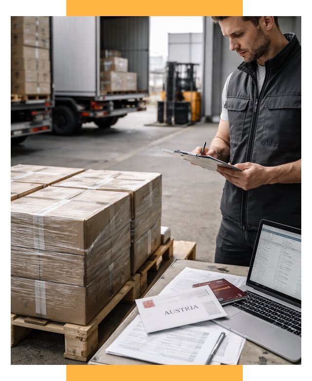 Доставка в Австрию от 67776 р. Логистика и экспорт СетСервис-Нрт