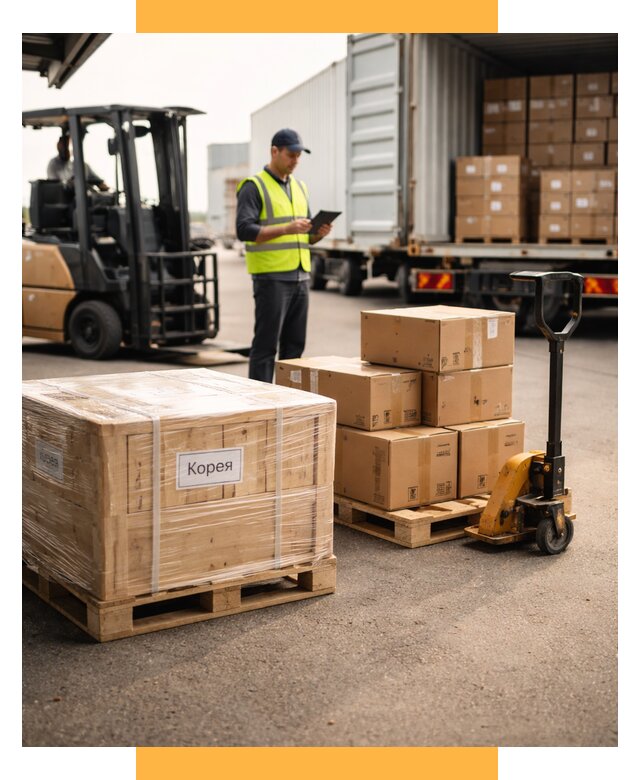 Доставка грузов в Корею из России от 36495 р. | СетСервис-Нрт