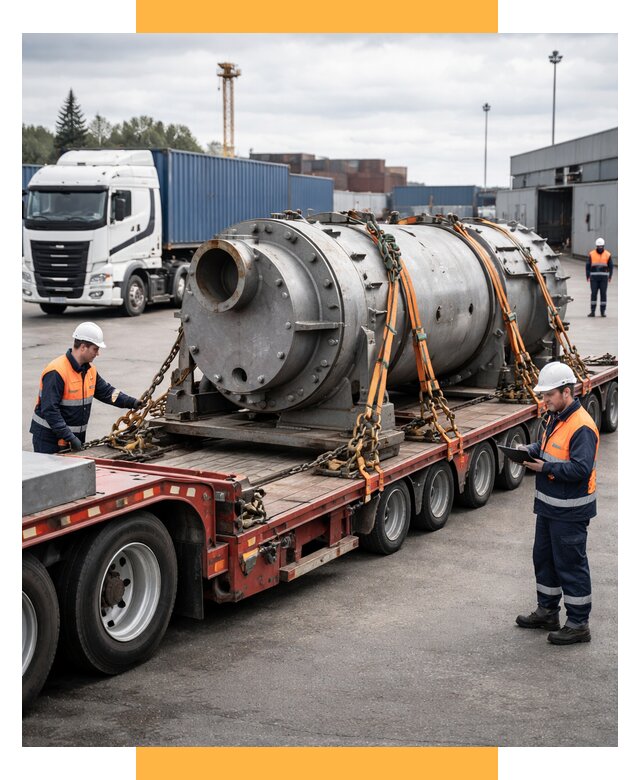 Перевозка тяжеловесных грузов под ключ от 156405 р. | СетСервис-Нрт