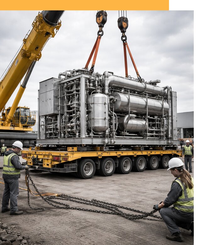 Перевозка тяжеловесных грузов по миру от 156405 руб