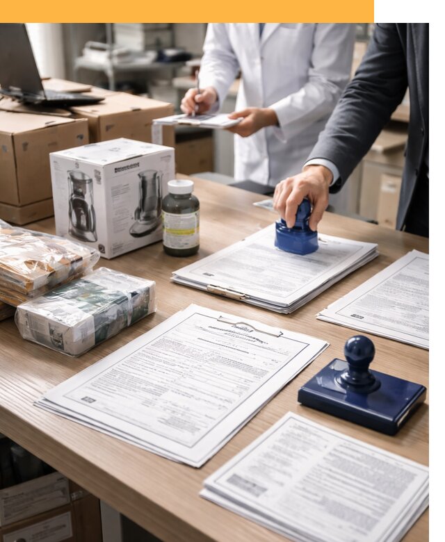 Сертификация импортных товаров от 12512 с таможенным сопровождением